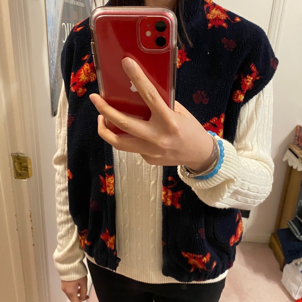 Cat Fleece Vest